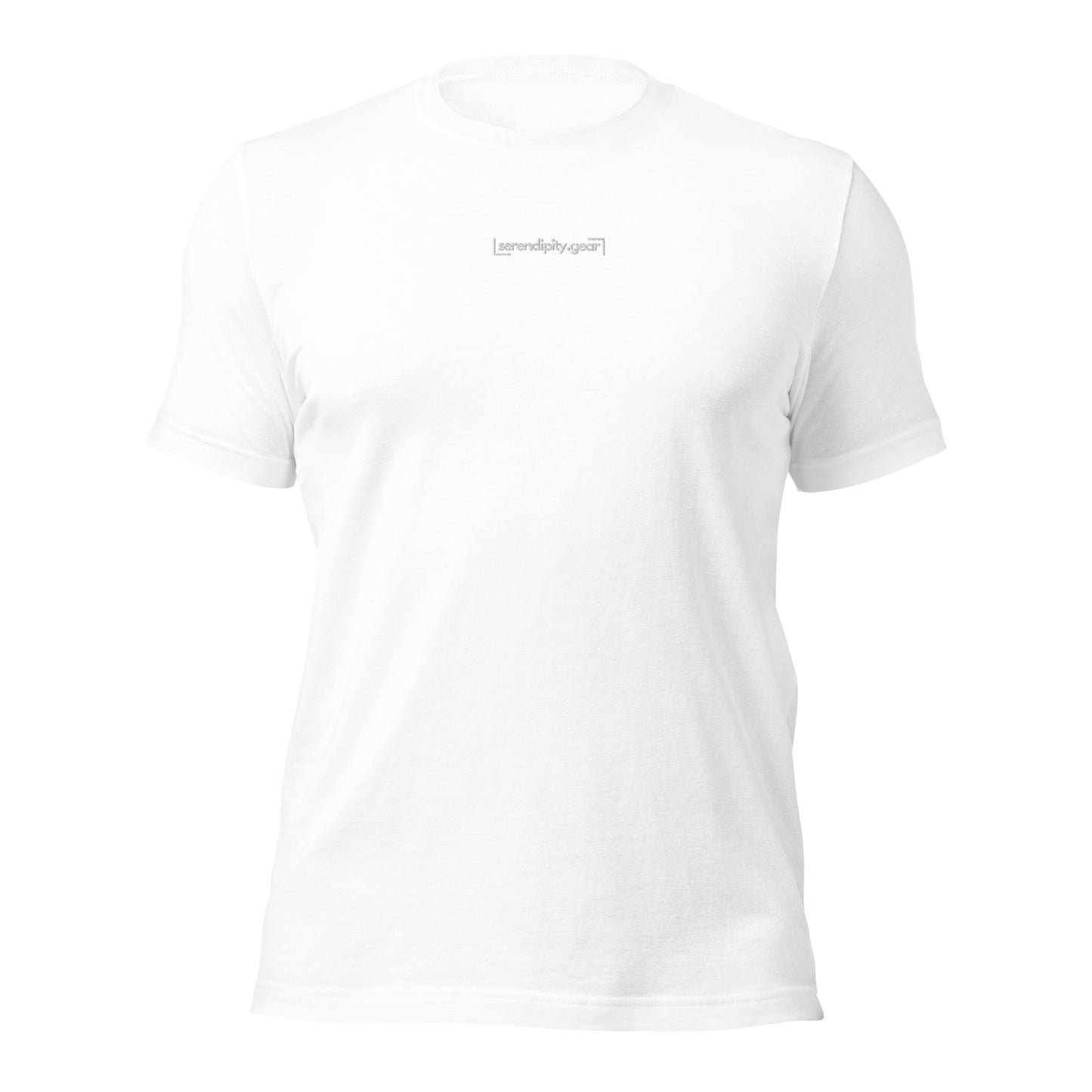 Serendipity Gear white Embroidery Unisex t-shirt